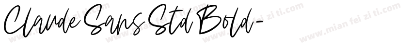 Claude Sans Std Bold字体转换